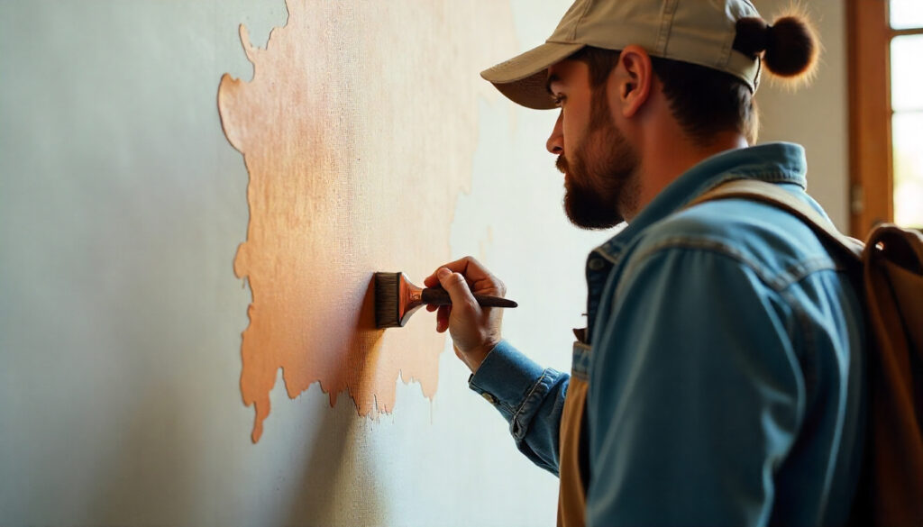 como pintar sobre grafiato