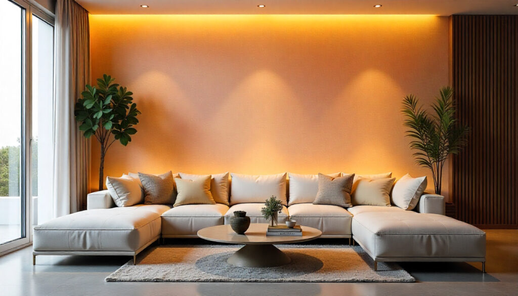 Grafiato na Parede da Sala