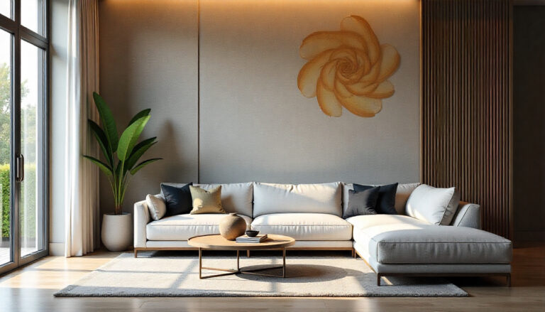 grafiato na parede da sala