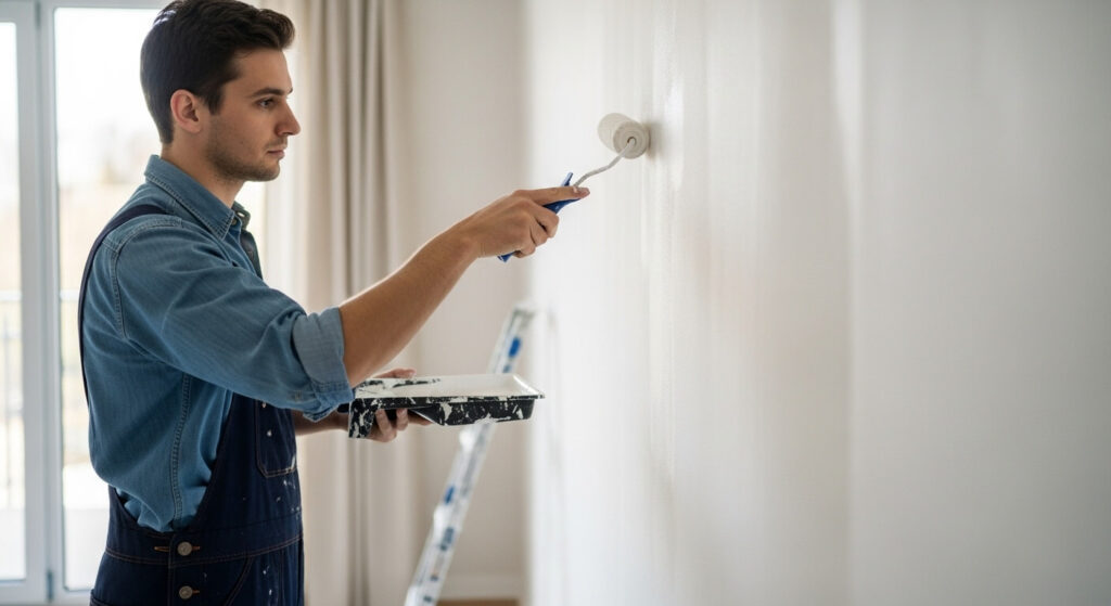 como pintar parede de gesso