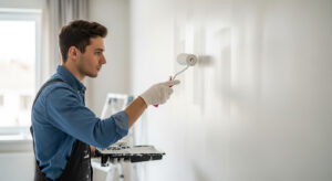 como pintar parede de gesso