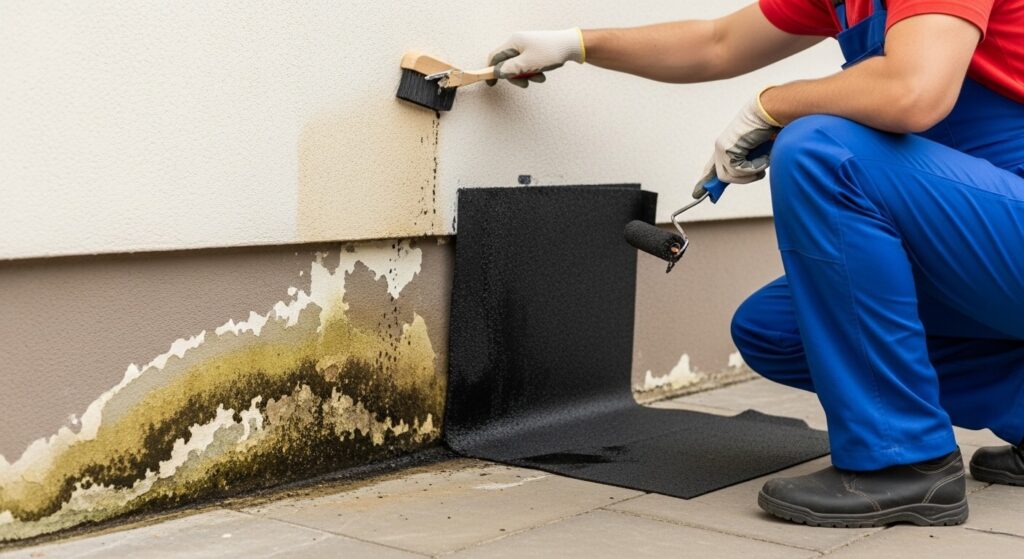 como tirar umidade da parede que vem do solo