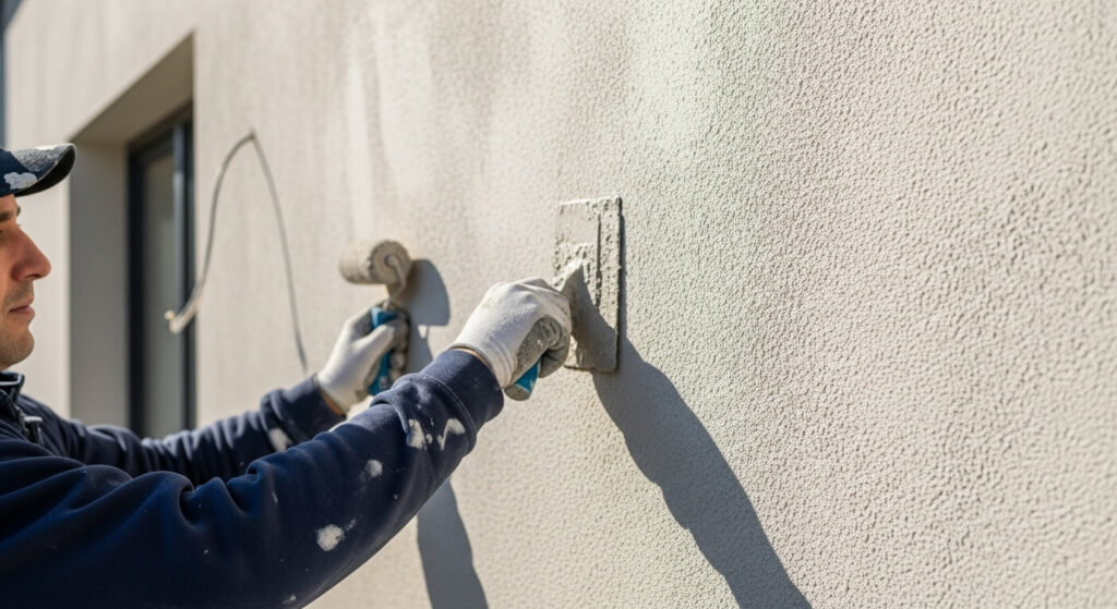 qual o melhor tipo de textura para parede externa​