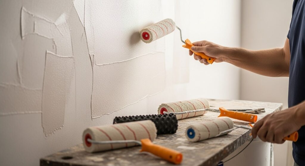 Rolo para Pintar Grafiato: 5 Opções Ideais para Acabamento Profissional 1 rolo para pintar grafiato