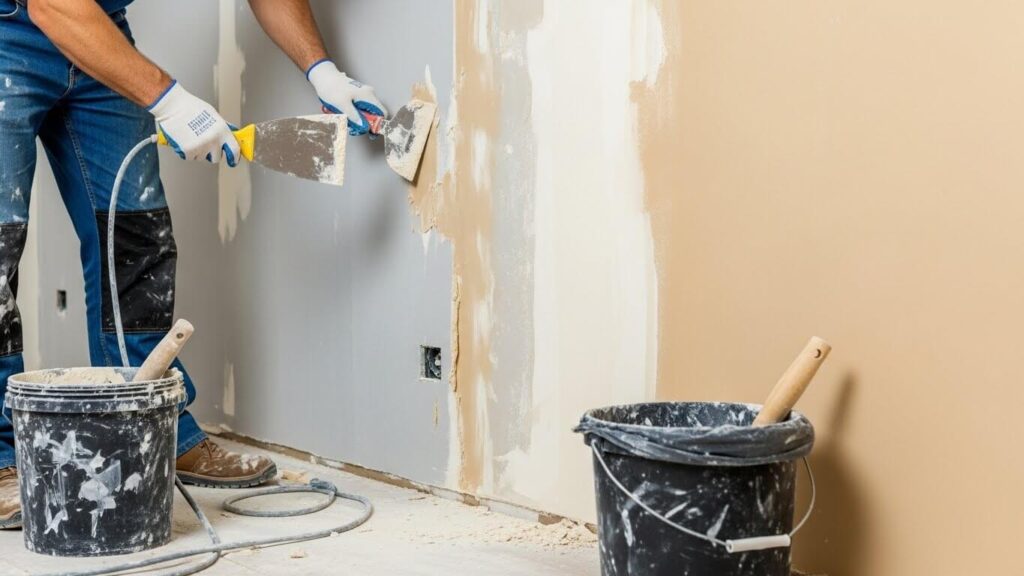 como tirar massa corrida da parede