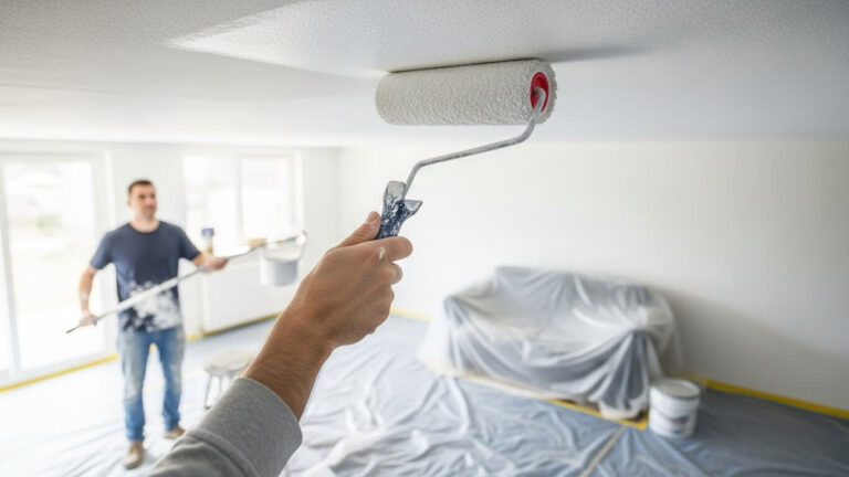 como pintar teto sem respingar