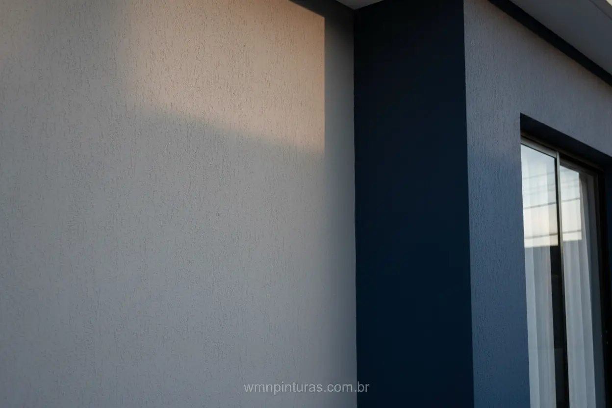 Cinza e Azul na Parede Externa Que cor combina com cinza para parede externa: azul