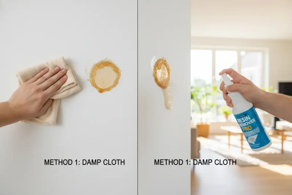 Métodos práticos para remover resina sem estragar a parede