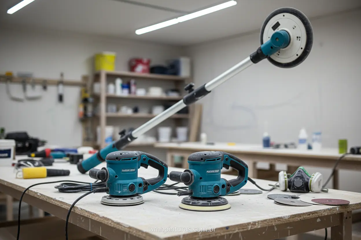 Variedade de lixadeiras para parede e teto