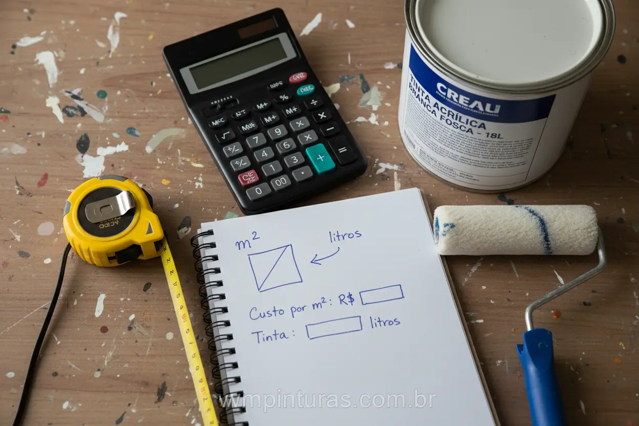 quando investir em tinta premium calculando custo por m²