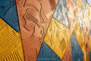 Parede externa com textura aplicada
